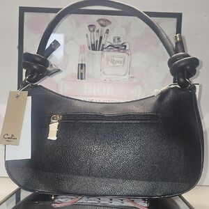 NWT Budget SAVVY, Vegan Friendly, Chic Black Shoulder‎ Bag